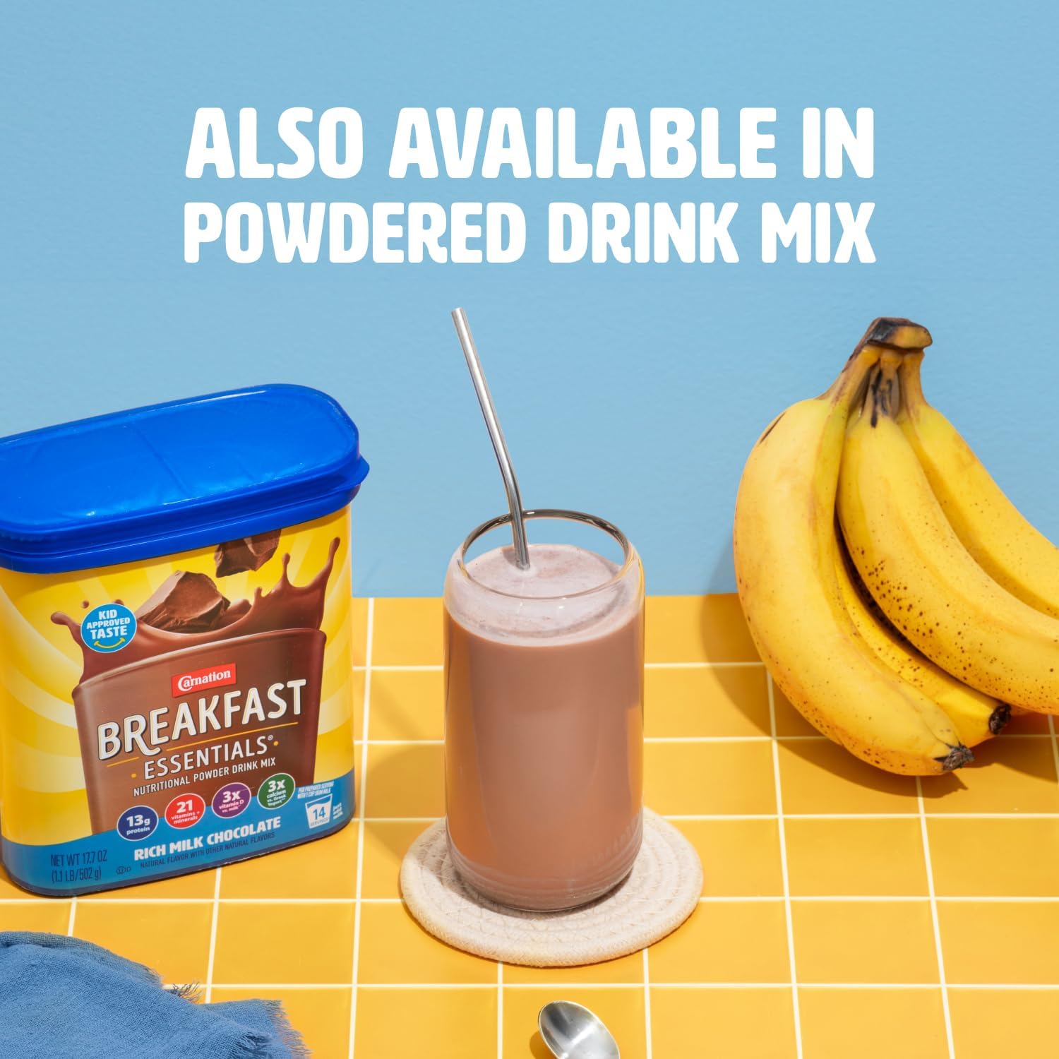 Carnation Breakfast Essentials Fruit & Protein Smoothie, Strawberry Banana