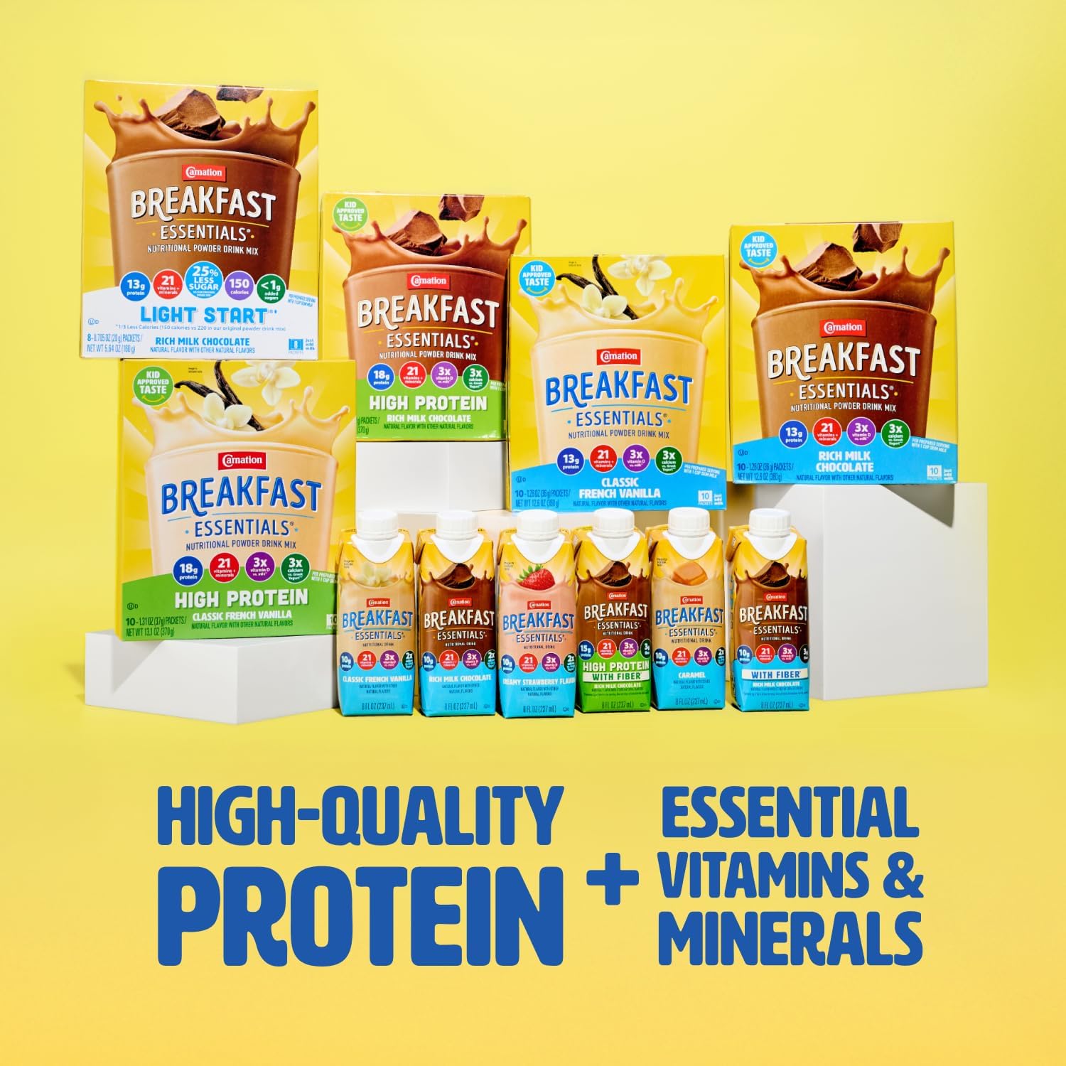 Carnation Breakfast Essentials Fruit & Protein Smoothie, Strawberry Banana
