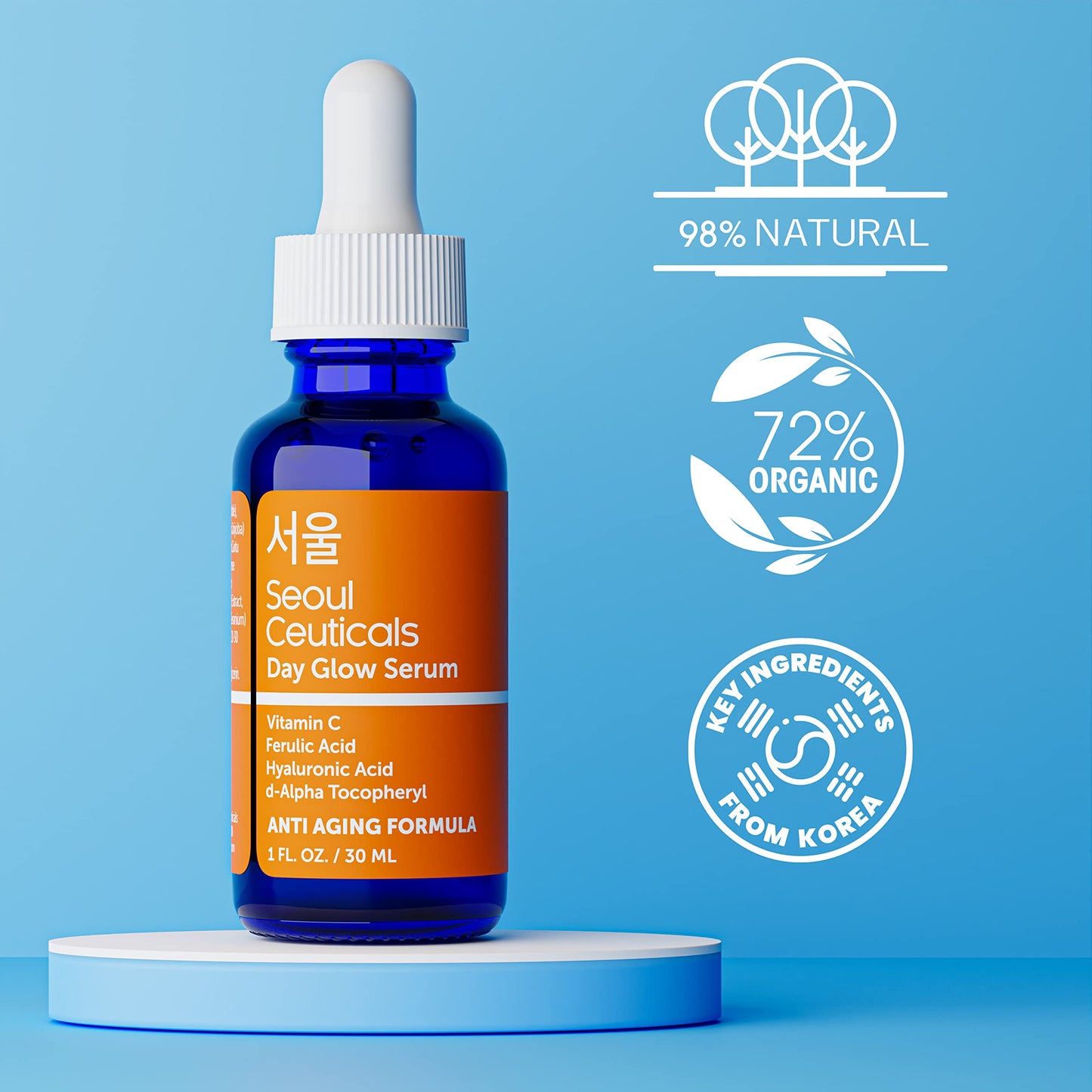 Korean Skin Care Set - Contains Korean Snail Cream + Korean Green Tea Face Mask + Korean Vitamin C Serum - This Potent Korean Skincare Set Provides Healthy, Youthful & Glowing Skin