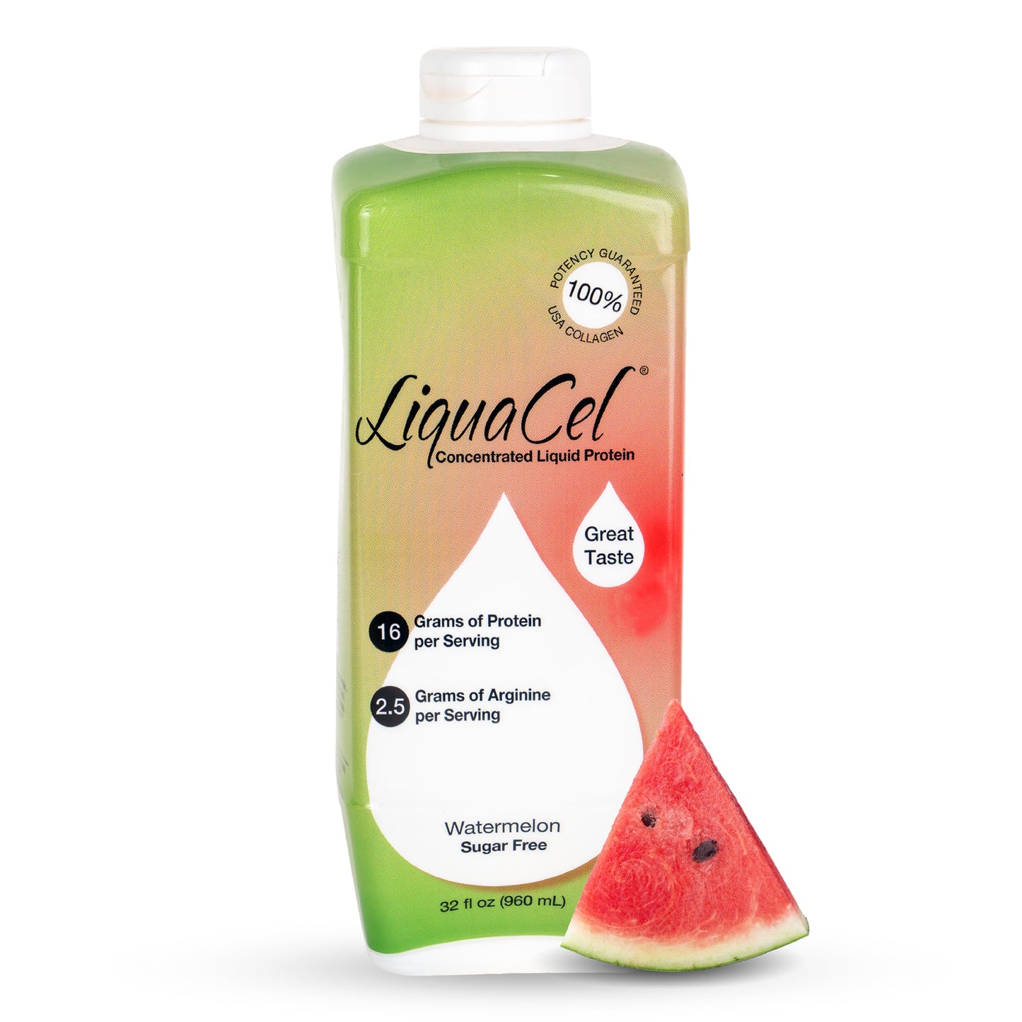 LiquaCel Liquid Protein, Peach Mango, 32 oz Bottle