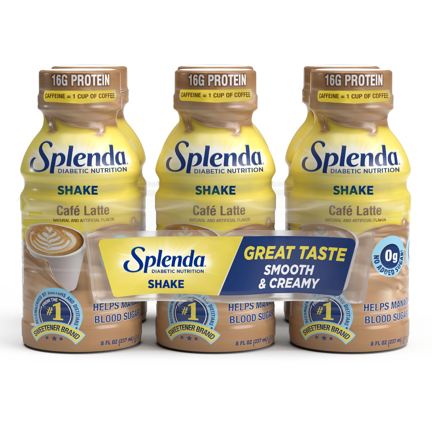 SPLENDA Diabetes Nutrition Shakes, Milk Chocolate, 8 Fl Oz | Meal Replacement Shake, Pack of 24