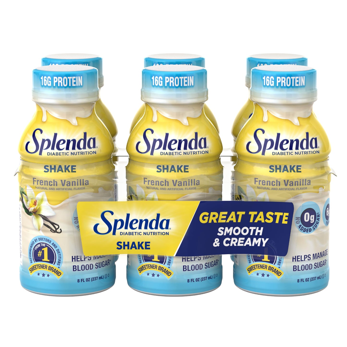 SPLENDA Diabetes Nutrition Shakes, Milk Chocolate, 8 Fl Oz | Meal Replacement Shake, Pack of 24
