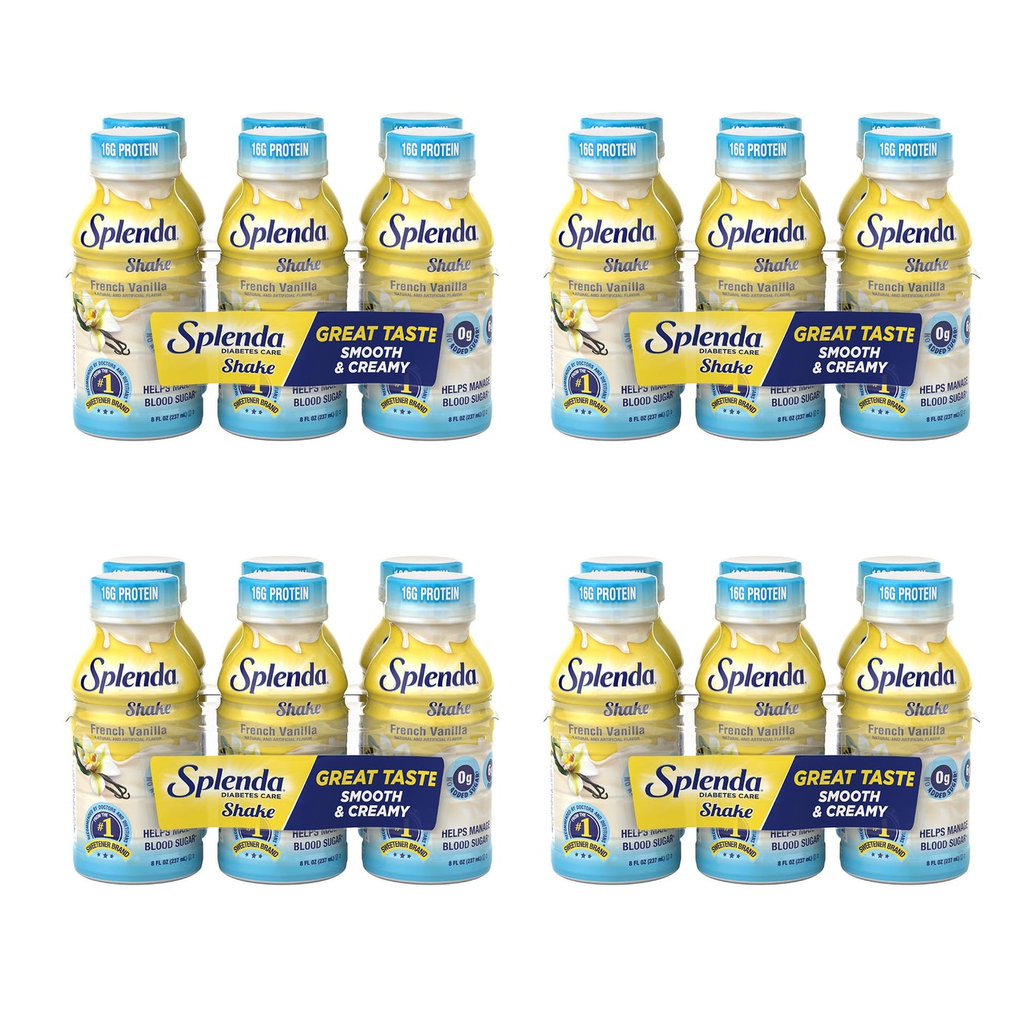 SPLENDA Diabetes Nutrition Shakes, Milk Chocolate, 8 Fl Oz | Meal Replacement Shake, Pack of 24