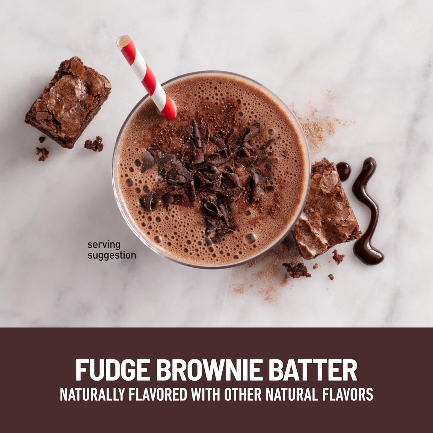 SlimFast Keto Meal Replacement Shake, Fudge Brownie Batter, Low Carb Keto Protein Powder with Collagen & Whey, No Sugar Added, Gluten Free, Weight Loss Support, 10-Serving Canister