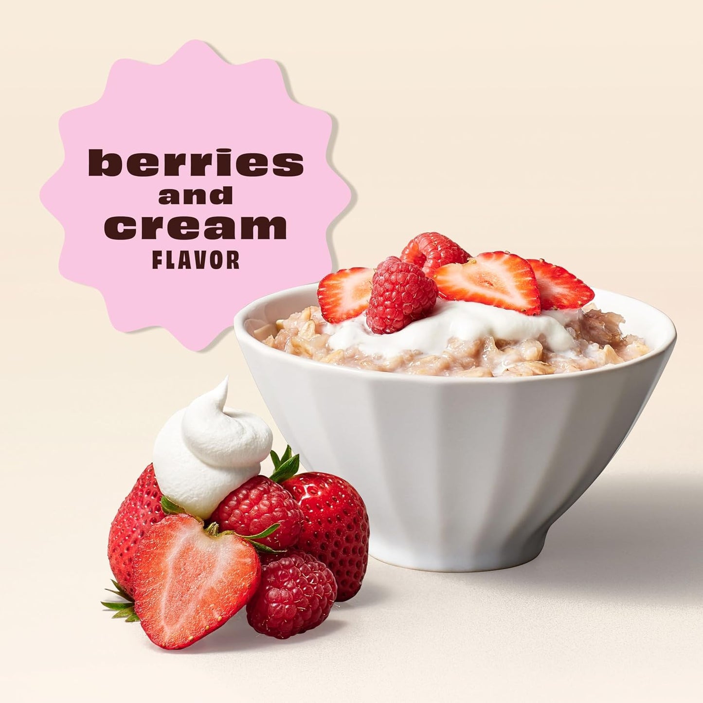 Premier Protein Berries & Creme Flavored Protein Oatmeal, 10.6 oz, 6 Pack