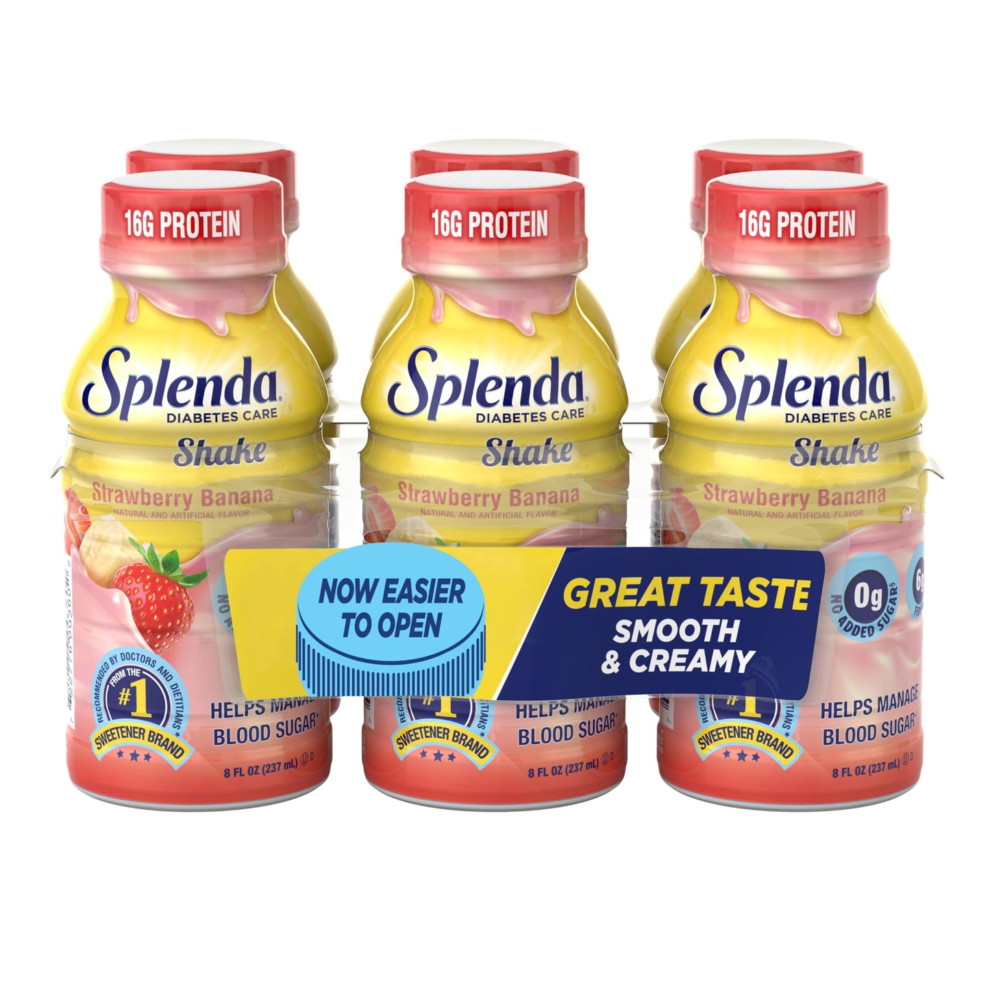 SPLENDA Diabetes Nutrition Shakes, Milk Chocolate, 8 Fl Oz | Meal Replacement Shake, Pack of 24