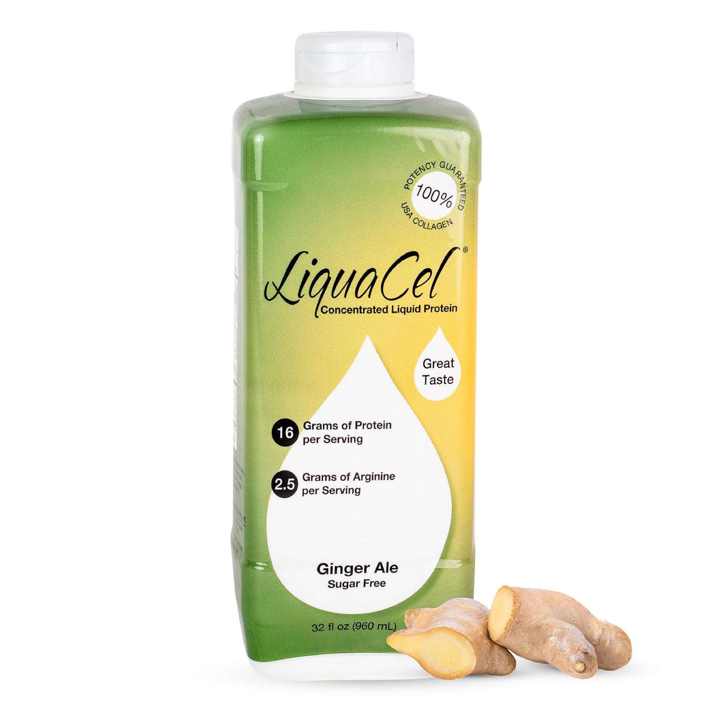 LiquaCel Liquid Protein, Peach Mango, 32 oz Bottle