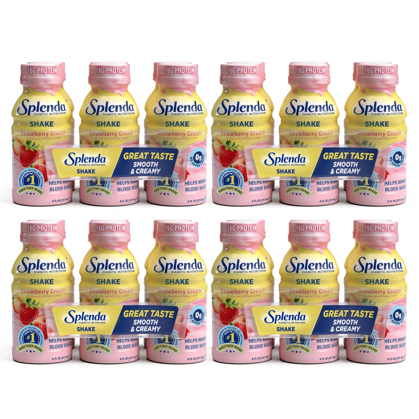 SPLENDA Diabetes Nutrition Shakes, Milk Chocolate, 8 Fl Oz | Meal Replacement Shake, Pack of 24