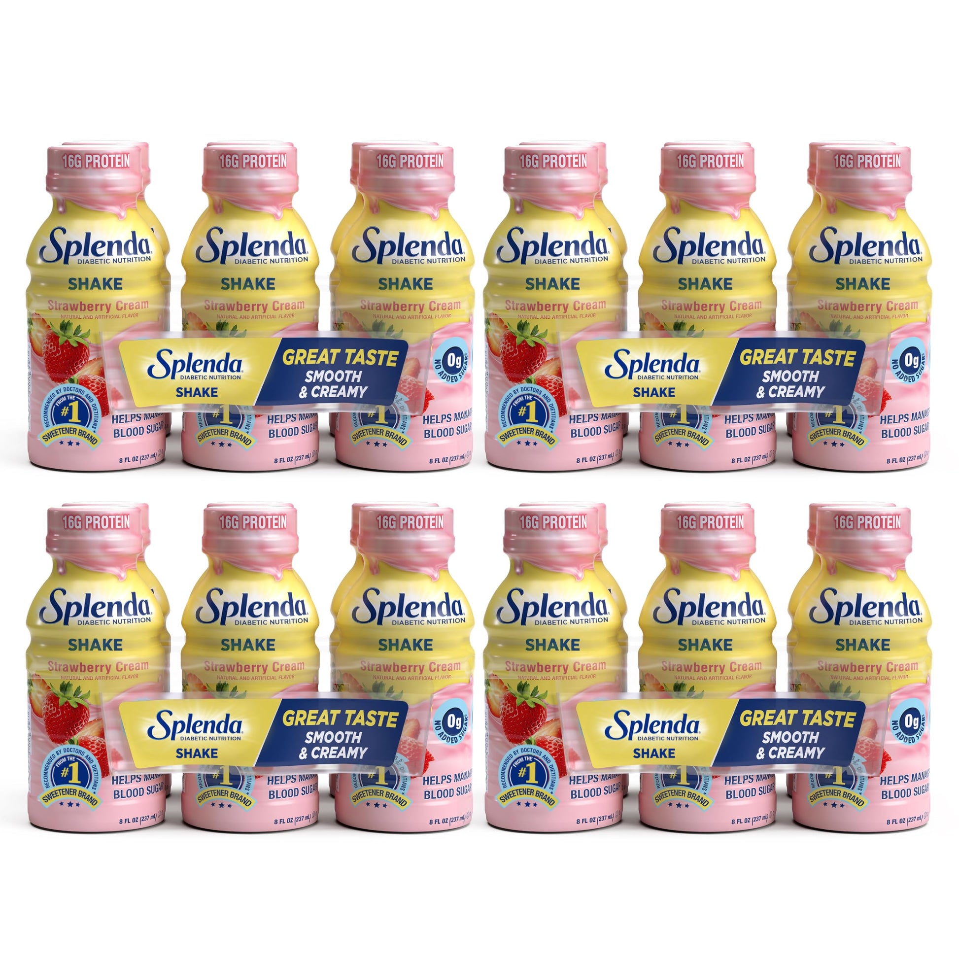 SPLENDA Diabetes Nutrition Shakes, Milk Chocolate, 8 Fl Oz | Meal Replacement Shake, Pack of 24